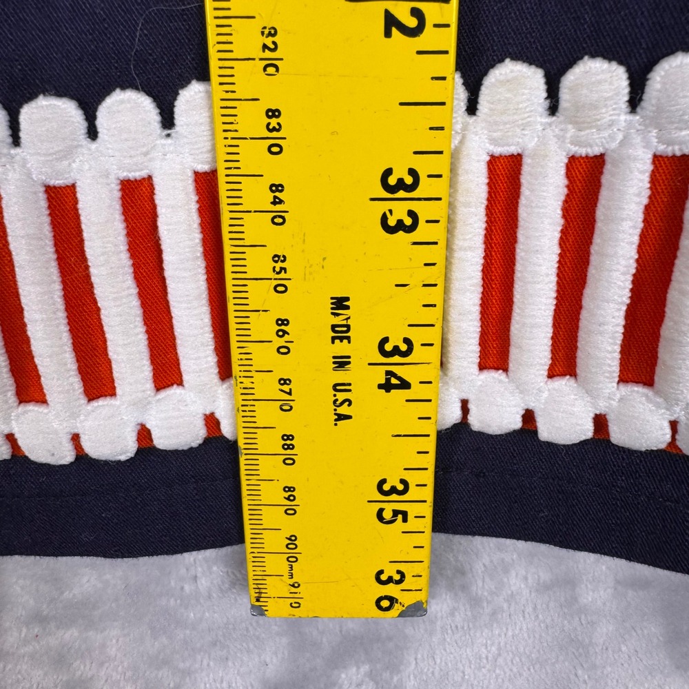 Sail to Sable Striped Sleeveless Shift Dress Womens M Navy Red White Trim - Picture 4 of 10